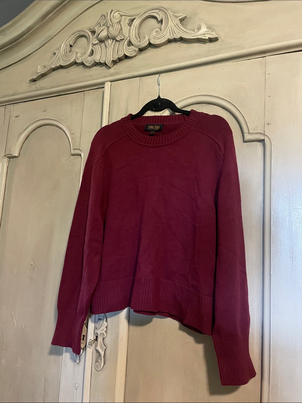 Truth Burgundy Crewneck Sweater